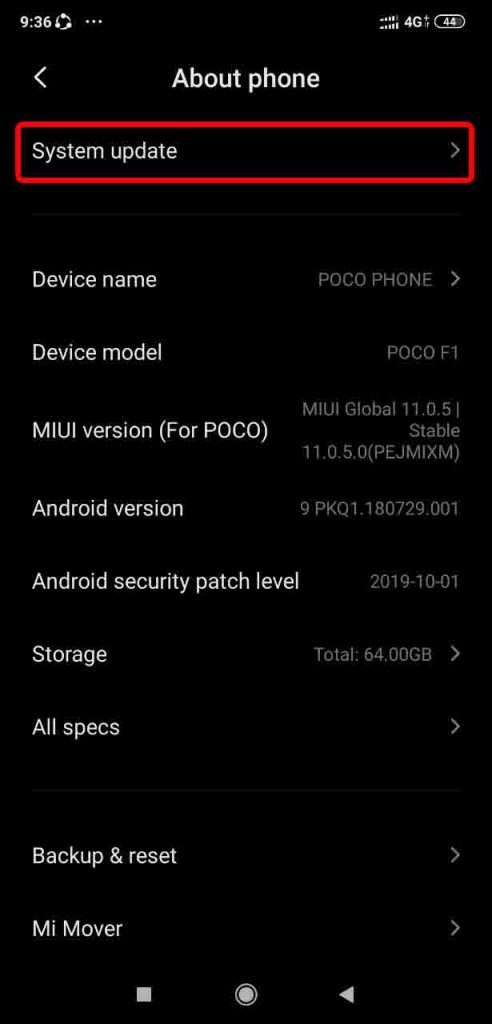 install update manually on xiaomi devices