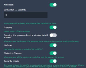 Password Protect Chrome User Profile